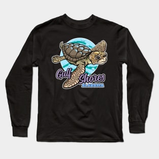 Sea Turtle Gulf Shores Alabama Long Sleeve T-Shirt